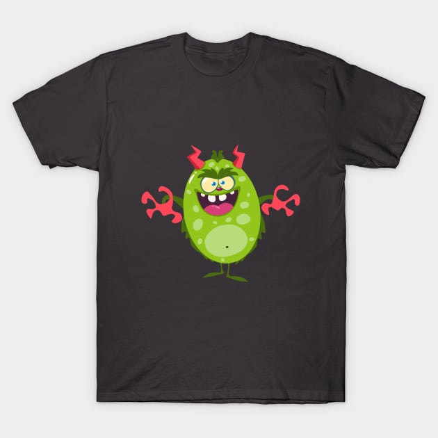 Green monster T-Shirt by Gunszz